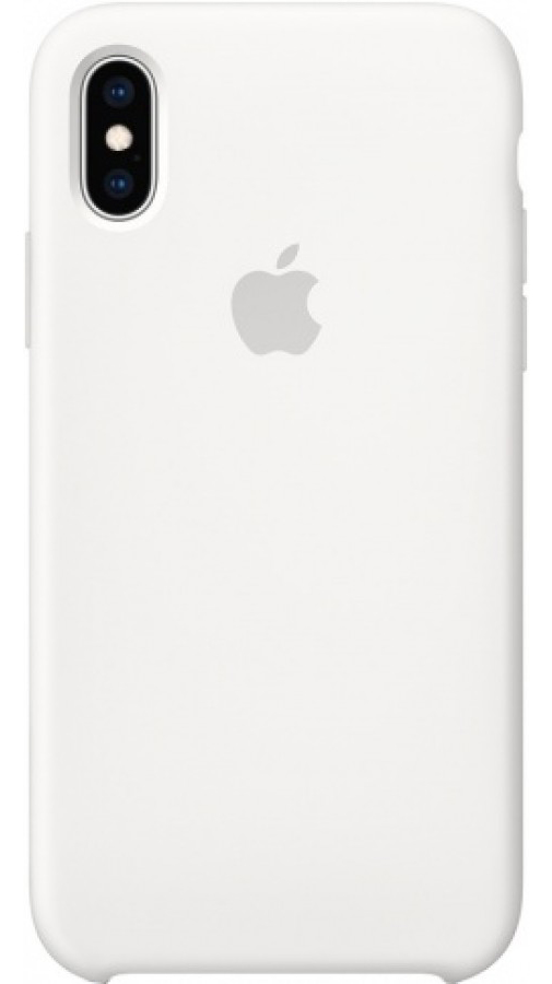 Чехол Silicone Case для iPhone Xs Max белый в Тюмени